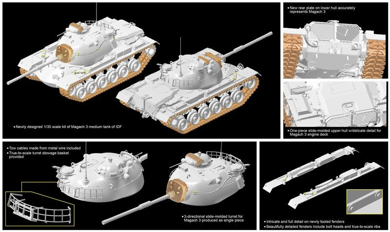 Dragon 3567 IDF Magach 3 1/35 – image 3