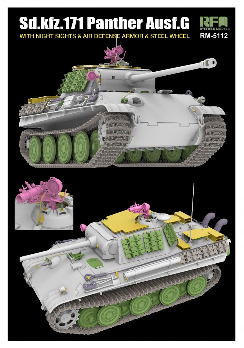 Rye Field Model 5112 PANTHER AUSF.G 1/35 – immagine 3
