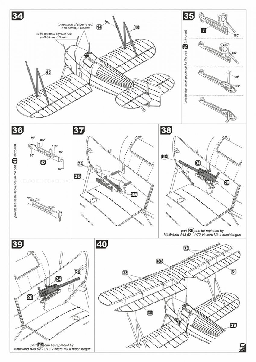 Armory Models 48001 Fairey Flycatcher British interwar FAA Fighter, early version, w/ Jaguar-III engine 1/48 – imagen 22