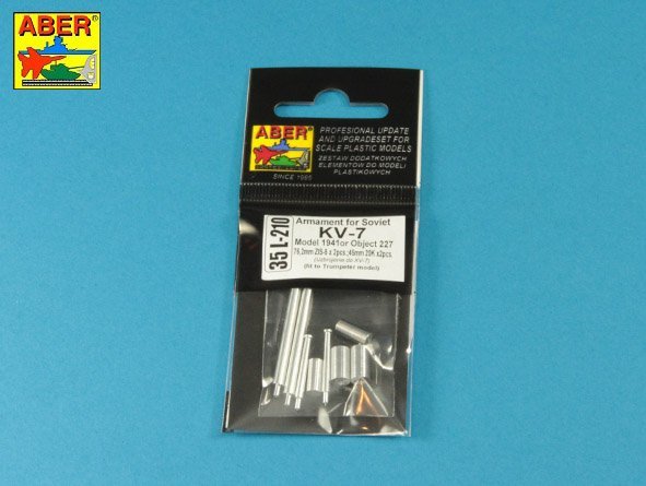 Aber 35L-210 Armament for Soviet KV-7 76mm x 2 pcs.; 45mm x 2 pcs. 1/35 – immagine 3