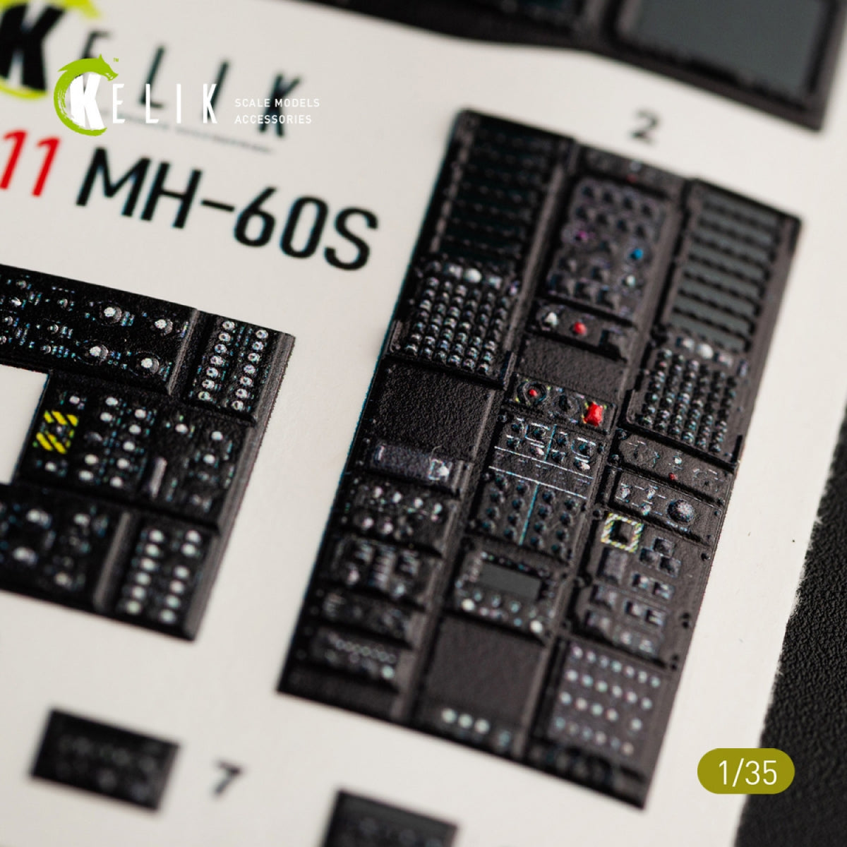 KELIK K35011 MH-60S KNIGHT HAWK INTERIOR 3D DECALS FOR KITTY HAWK KIT 1/35 – imagen 7