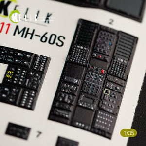 KELIK K35011 MH-60S KNIGHT HAWK INTERIOR 3D DECALS FOR KITTY HAWK KIT 1/35 – imagen 7