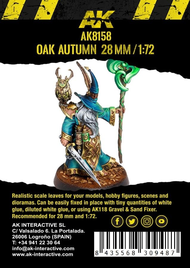 AK Interactive AK8158 OAK AUTUMN LEAVES 28MM 1/72 – Bild 3