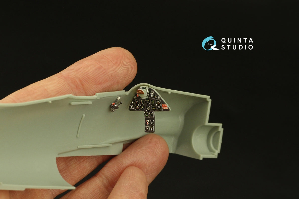 Intérieur imprimé en 3D et coloré sur papier décalcomanie Quinta Studio QD48392 F8F-1 Bearcat (Academy) 1/48 – image 9