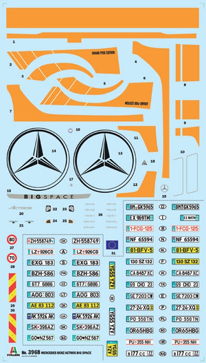 Italeri 3968 MB Actros MP4 Big Space - Édition Grand Prix 1/24 – image 4
