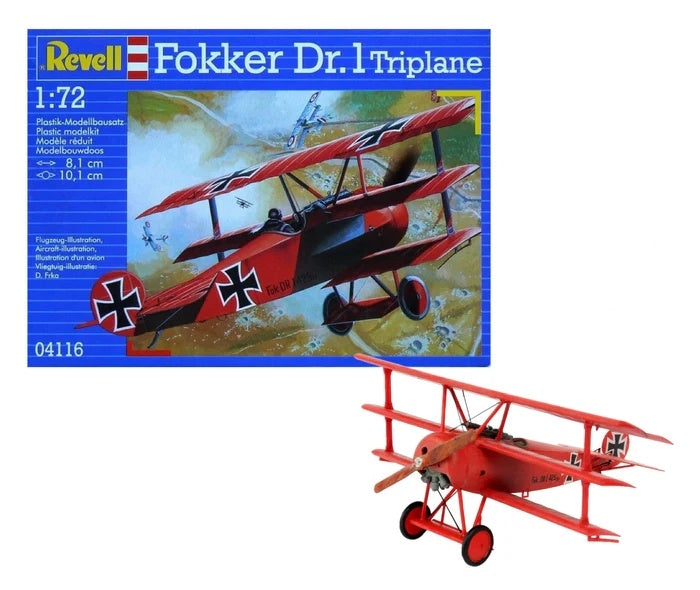 Revell 74116 Starter Kit Fokker Dr.1 Triplane 1/72