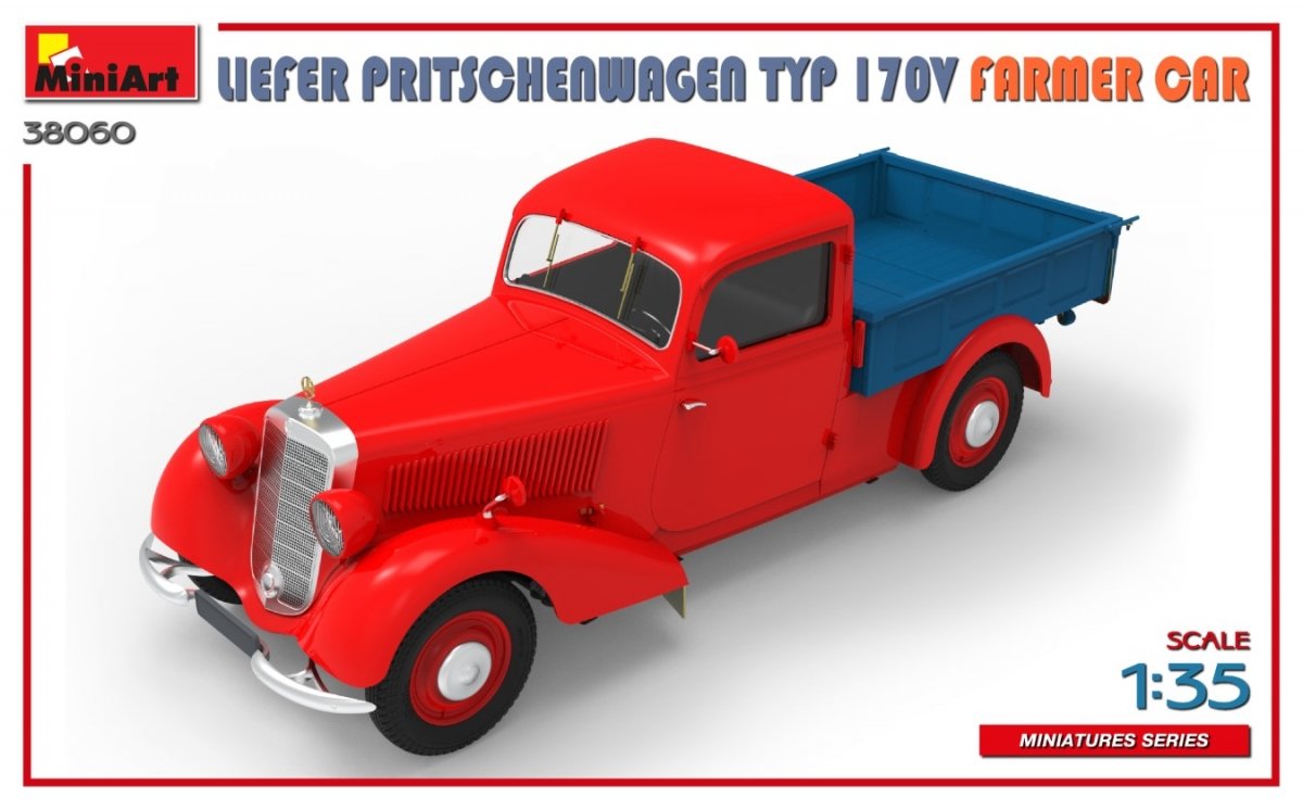MiniArt 38060 LIEFER PRITSCHENWAGEN TYP 170V FARMER CAR 1/35 – immagine 3