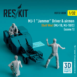 RESKIT RSF32-0038 Pilotes de brouilleur MJ-1 (Guerre du Golfe) (MJ-1B, MJ-1B/C) (scène 1) (3 pièces) (Impression 3D) 1/32