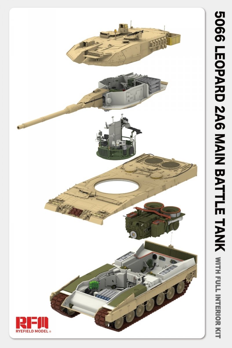 Rye Field Model 5066 Leopard 2 A6 - FULL INITERIOR 1/35 – Bild 6