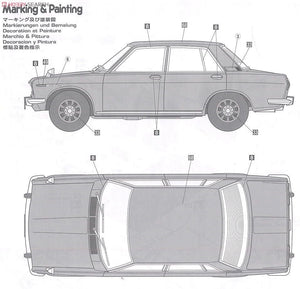Hasegawa HC8 Nissan Bluebird 1600 SSS P510WTK 1969 1/24 – immagine 6