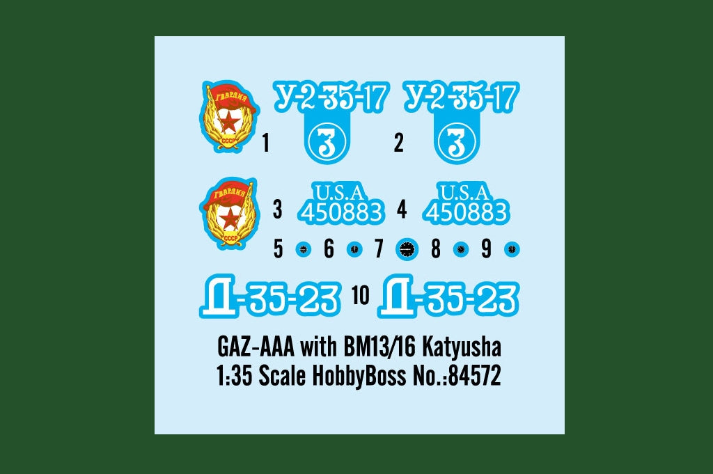 Hobby Boss 84572 GAZ-AAA avec BM13/16 Katyusha 1/35 – image 20