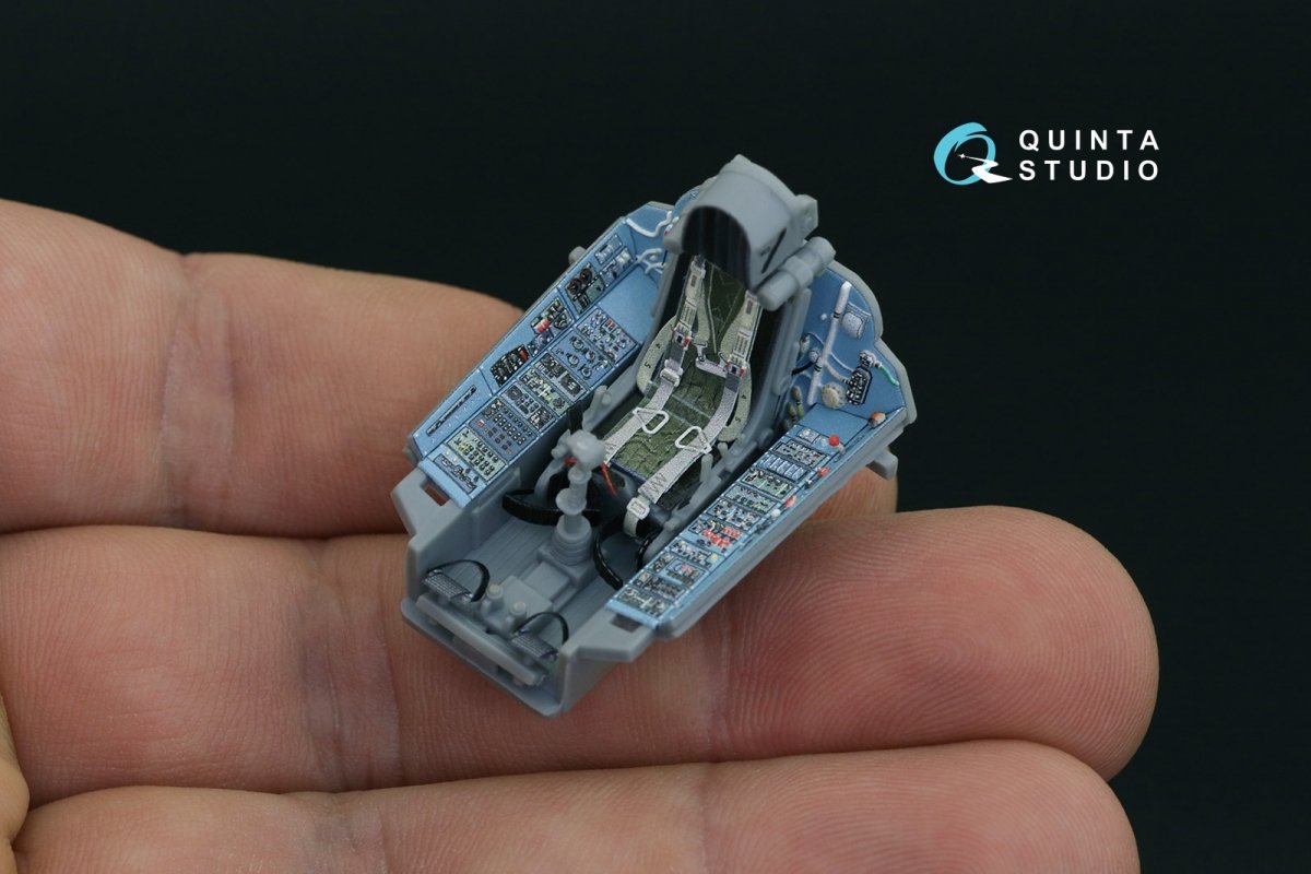 Quinta Studio QD48203 Su-27 3D-Printed &amp;amp; coloured Interior on decal paper ( Hobby Boss ) 1/48 – zdjęcie 8