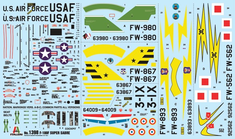 Italeri 1398 F-100F SUPER SABER (1/72) – image 5