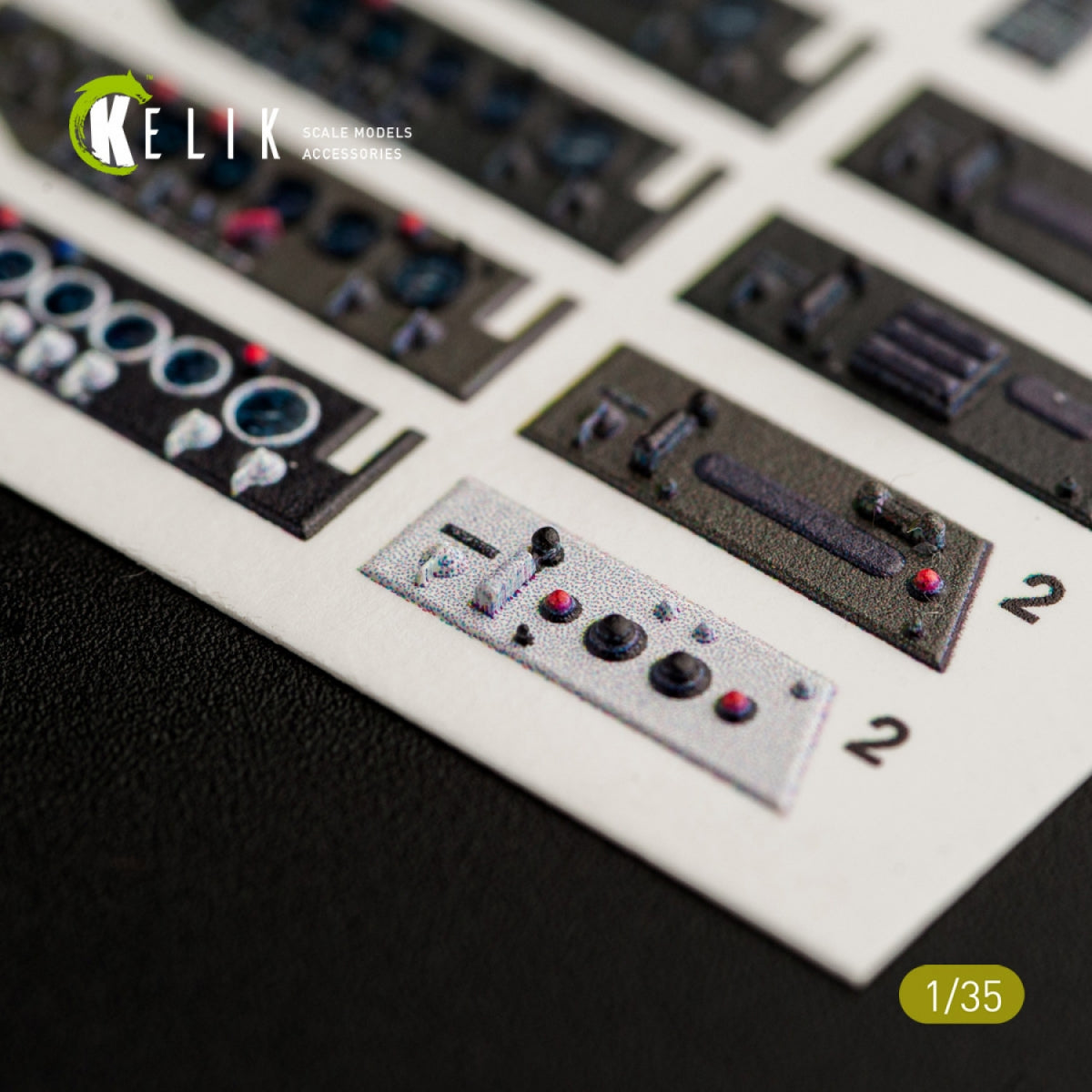 KELIK K35008 UNIMOG 404 INTERIOR 3D DECALS FOR ICM KIT 1/35 – Bild 5