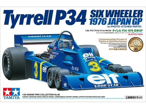 Tamiya 20058 Tyrrell P34 Six Wheeler - w/Photo Etched Parts 1/20