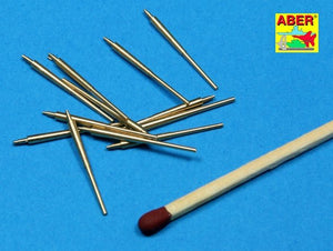 Aber 350L-12 Set of 12 pcs 150 mm barrels for German ships: Bismarck, Tirpitz, Scharnhorst, Gneisenau 1/350 – immagine 2