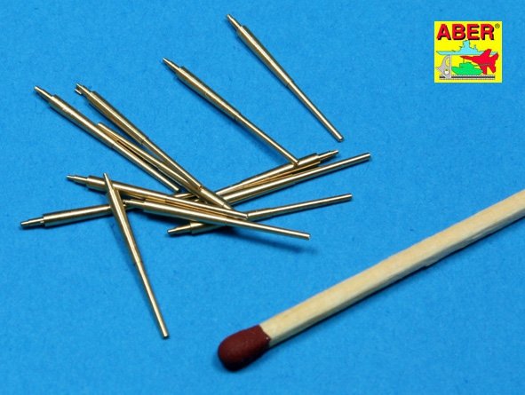 Aber 350L-12 Set of 12 pcs 150 mm barrels for German ships: Bismarck, Tirpitz, Scharnhorst, Gneisenau 1/350 – immagine 2