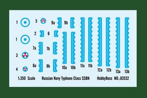 Hobby Boss 83532 Russian Navy Typhoon Class SSBN 1/350 – imagen 4