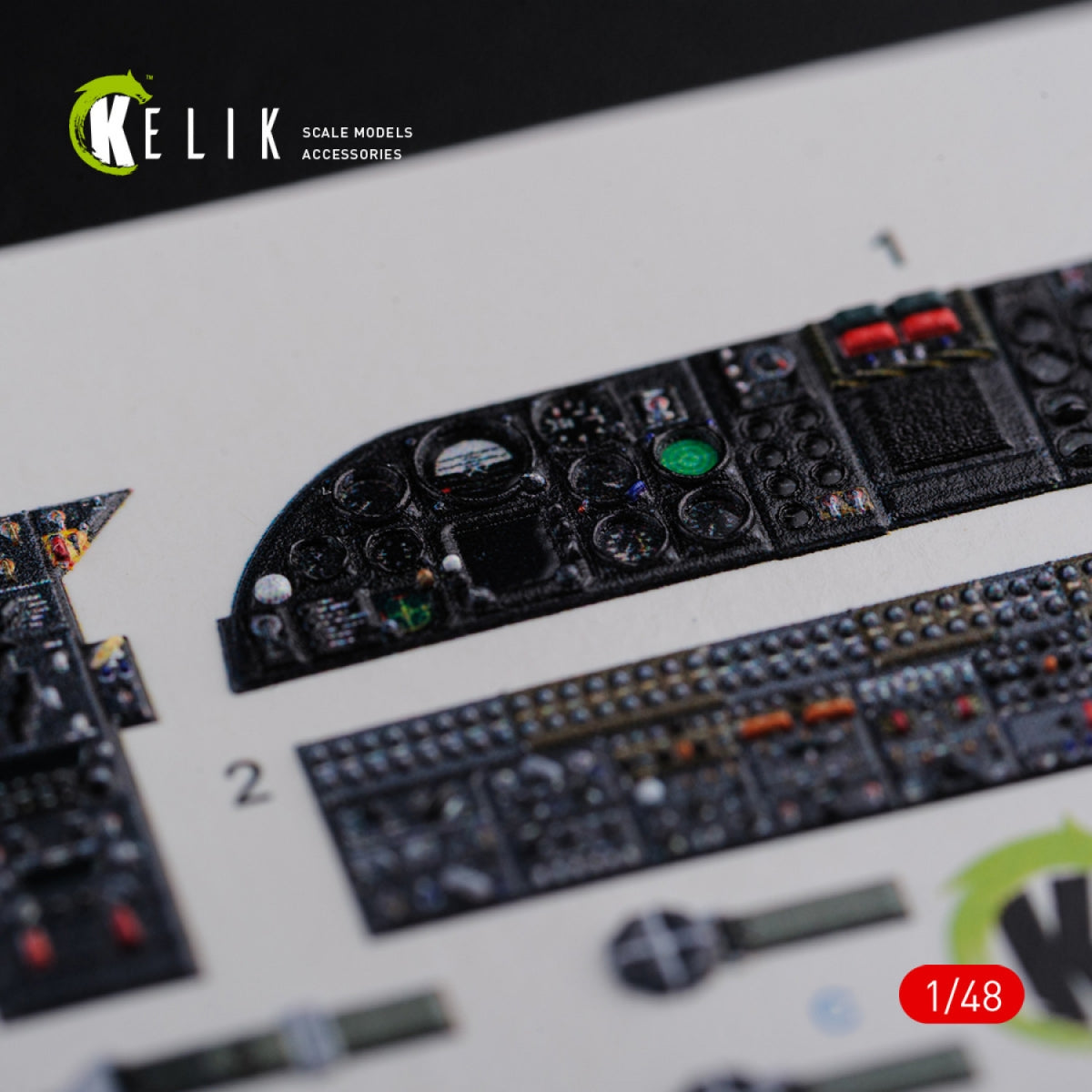 KELIK K48090 CH-46E interior 3D decals for Academy kit 1/72 – Bild 3