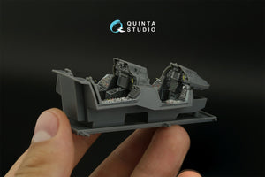 Intérieur imprimé en 3D et coloré pour F-14B de Quinta Studio QDS-48404 sur papier décalcomanie (GWH) (petite version) 1/48 – image 9