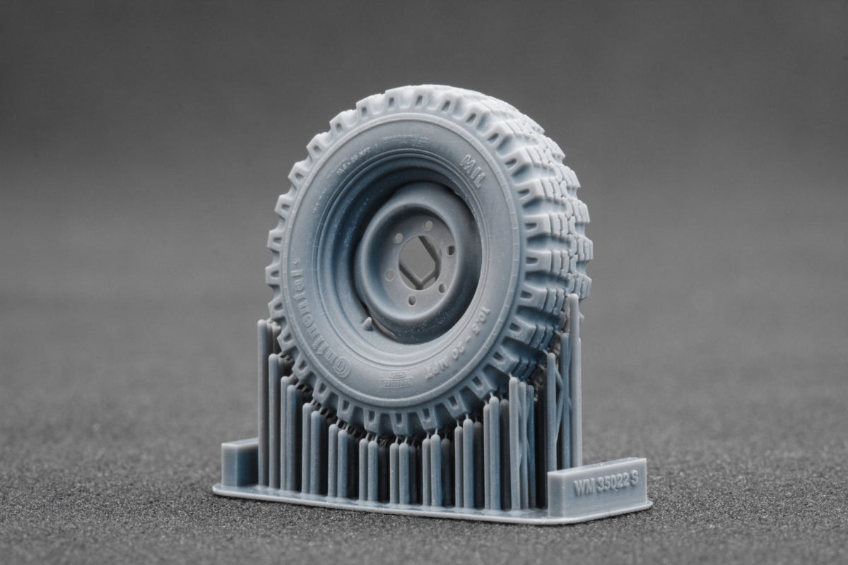 ScaleX WM 35022S Unimog 404 10.5-20 MPT Sagged wheel set (for AK-Interactive, ICM, Revell) 1/35
