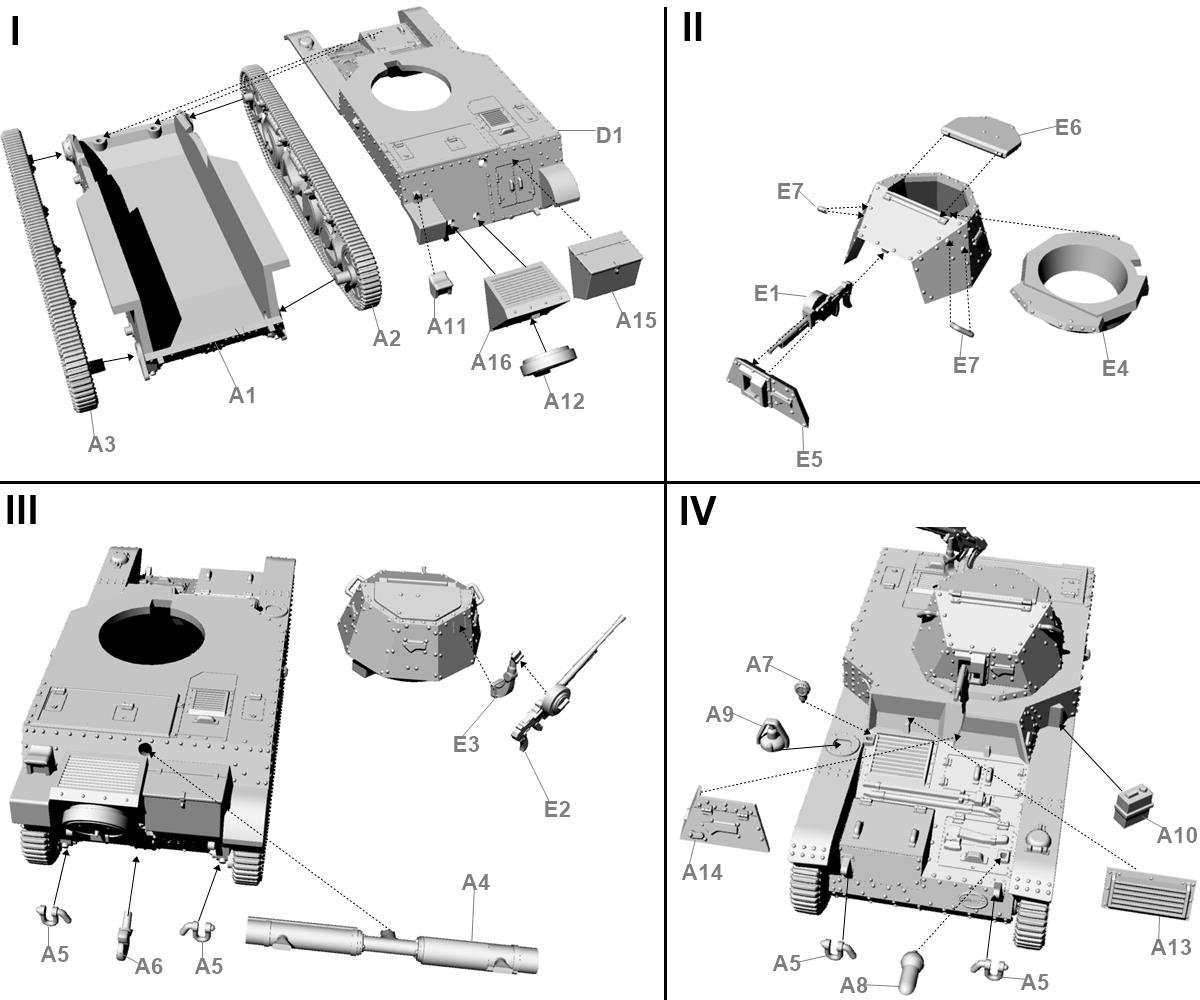 First To Fight PL096 Renault R39 z armatą 37mm SA38 1/72 – immagine 3