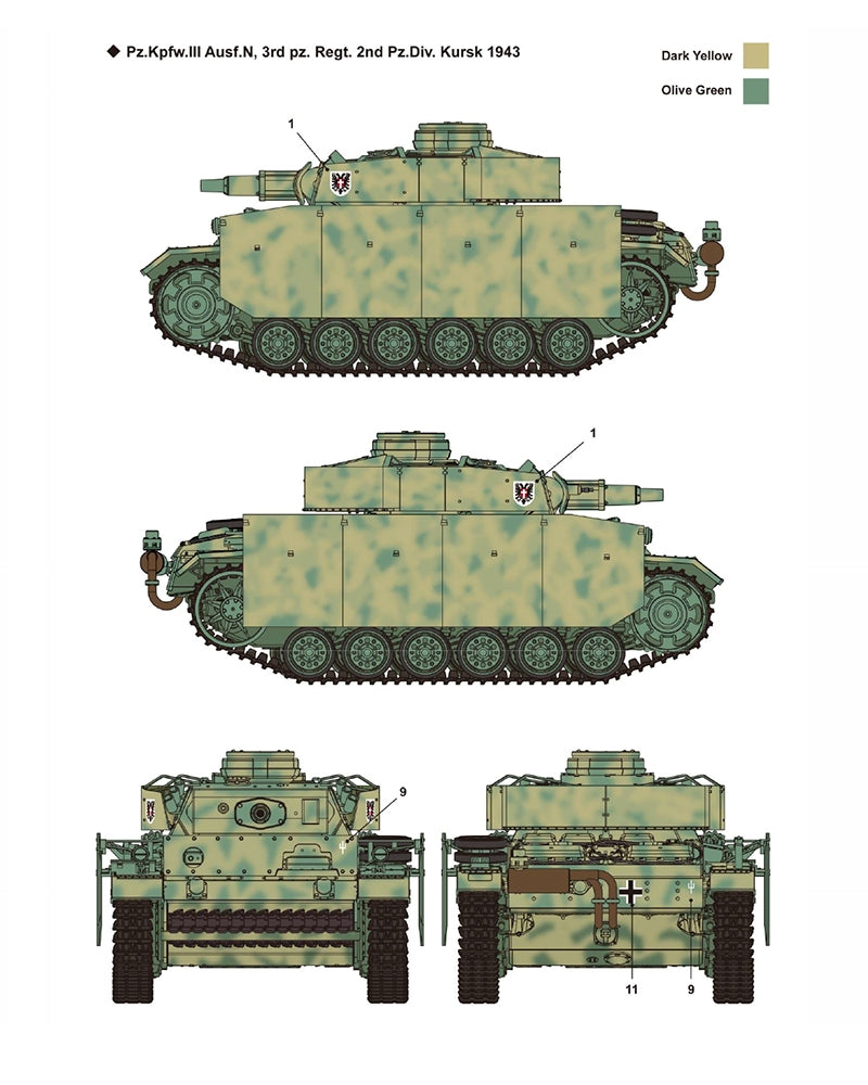 Academy 13567 German Panzer III Ausf. N "Afrika Korps" Medium Tank 1/35