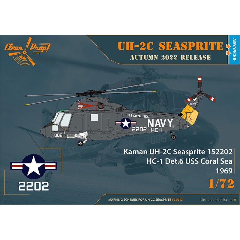 Clear Prop! CP72017 UH-2C Seasprite KIT AVANCÉ 1/72 – image 5