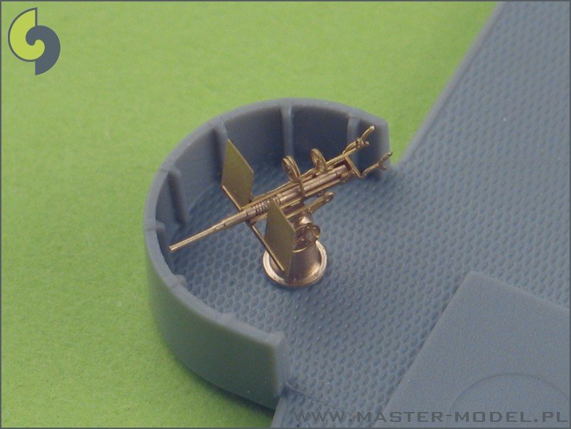Master SM-350-050 Oerlikon 20mm USN type - complete three dimensional gun, turned and etched elements (20pcs) – Bild 8