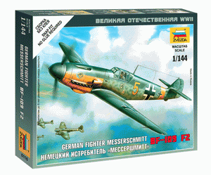 Zvezda 6116 Chasseur allemand Messershmitt BF-109 F2 (1/144)