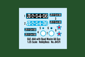 Hobby Boss 84571 GAZ-AAA with Quad Maxim AA Gun 1/35 – Bild 4