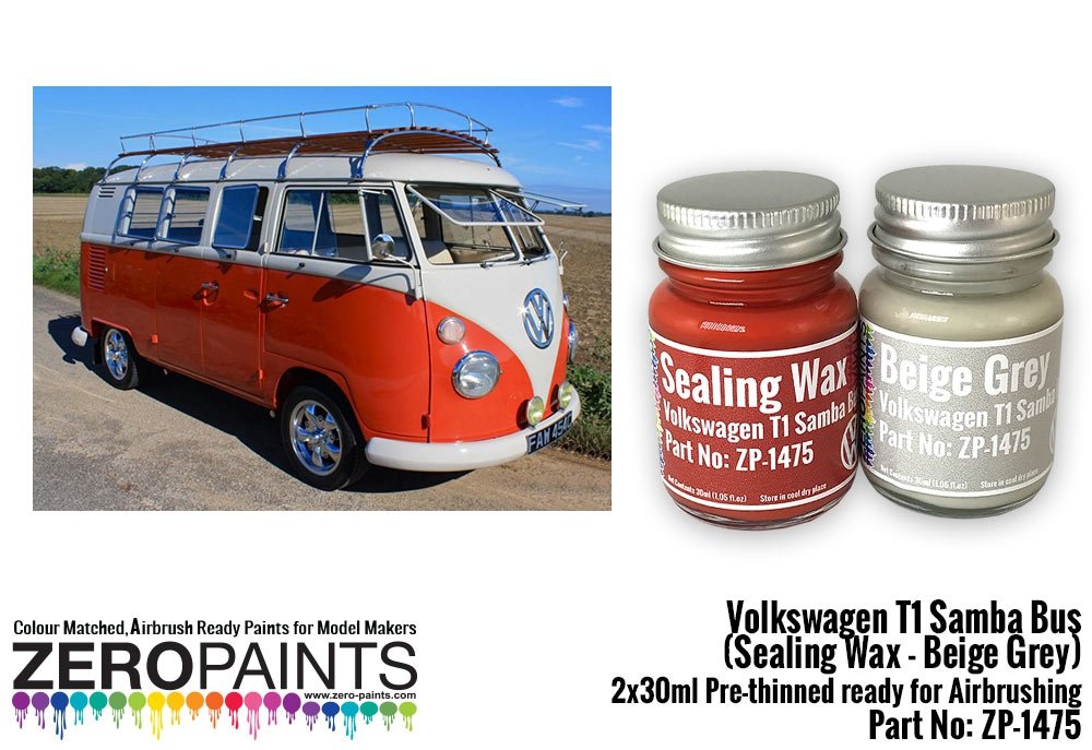 Zero Paints ZP-1475-1 Volkswagen T1 Samba Bus Sealing - Grey 2x30ml – Bild 3