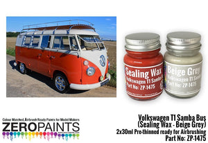 Zero Paints ZP-1475-1 Volkswagen T1 Samba Bus Sealing - Grey 2x30ml – Bild 3