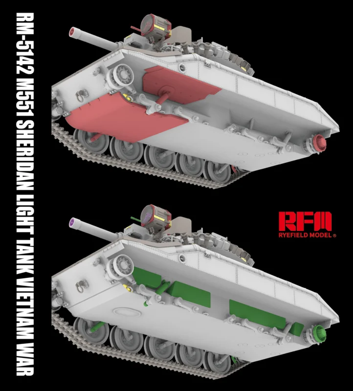 Rye Field Model 5142 M551 Light Tank Sheridan Vietnam War 1/35 – image 8