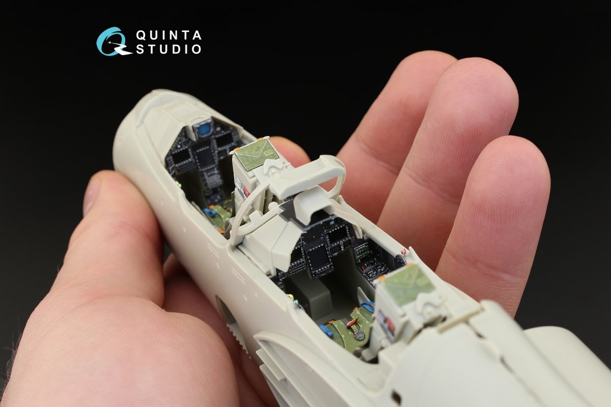 Quinta Studio QD32014 Mirage 2000B-5 (2000-5BGM Mk2) 3D-Printed &amp;amp; coloured Interior on decal paper (for Kitty Hawk kit) 1/32 – Bild 5