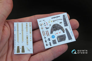 Quinta Studio QD32046 Bf 109G-10 3D-Printed &amp;amp; coloured Interior on decal paper (for Trumpeter kit) 1/32 – imagen 3