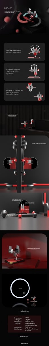 DSPIAE AT-TV OMNI-DIRECTIONAL TABLETOP VISE / Imadło – Bild 5