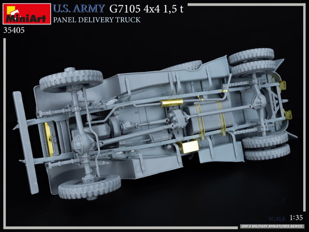 MiniArt 35405 U.S. ARMY G7105 4х4 1,5 t PANEL DELIVERY TRUCK 1/35 – immagine 12