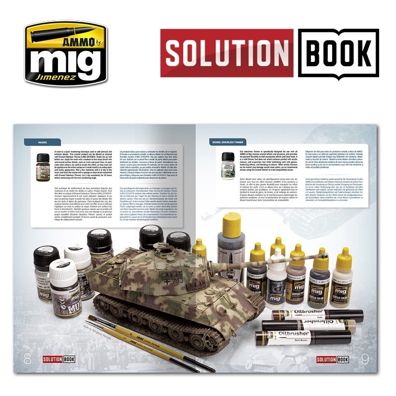 AMMO of Mig Jimenez 6503 SOLUTION BOOK. HOW TO PAINT WWII GERMAN LATE (Multilingual) – immagine 4