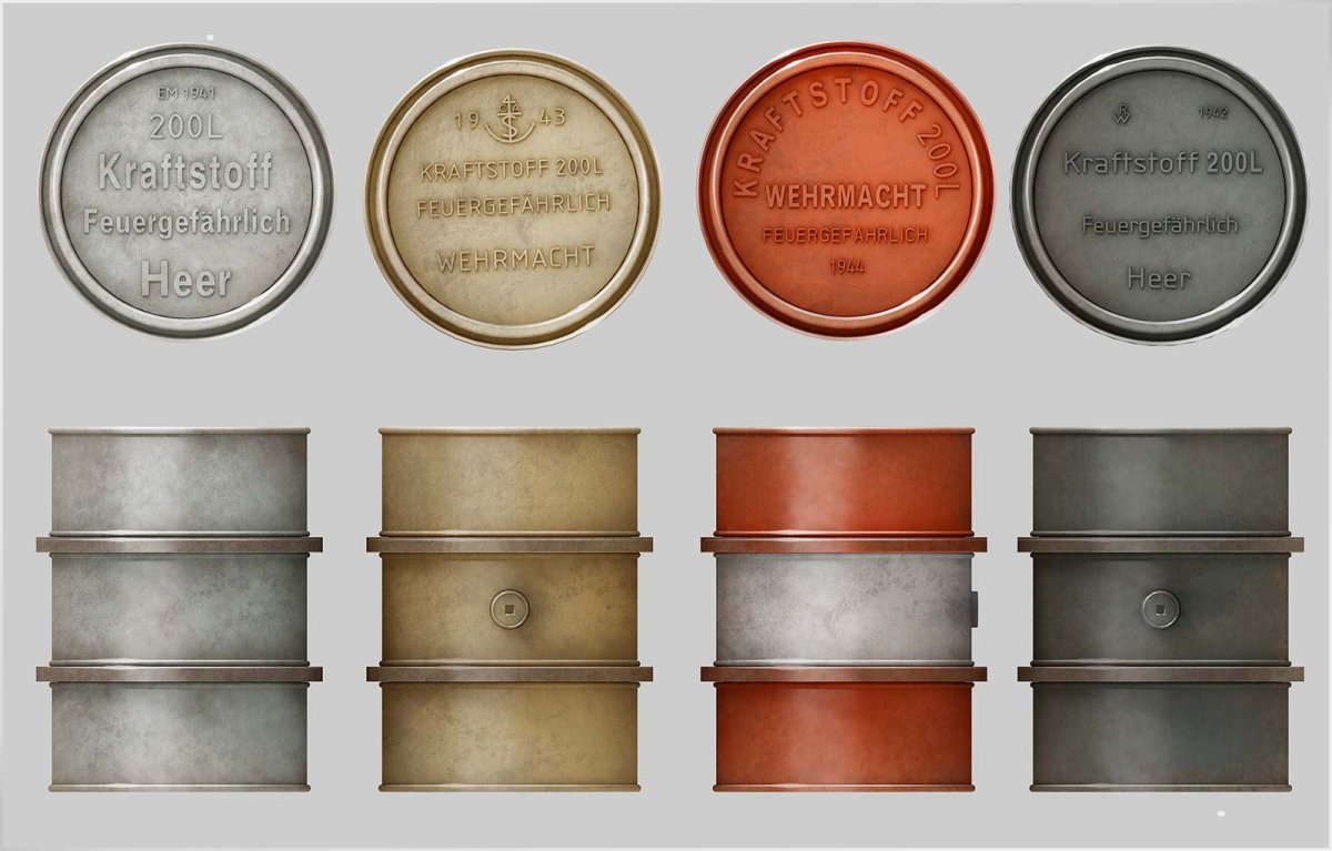 MiniArt 35597 GERMAN 200L FUEL DRUMS WW2 1/35 – Bild 4