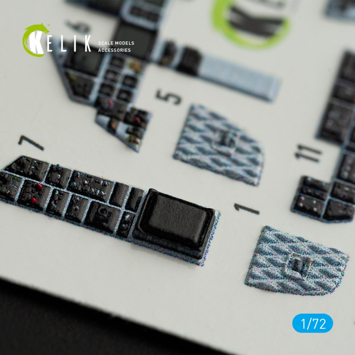 KELIK K72070 F-15E STRIKE EAGLE INTERIOR 3D DECALS FOR HASEGAWA KIT 1/72 – immagine 4