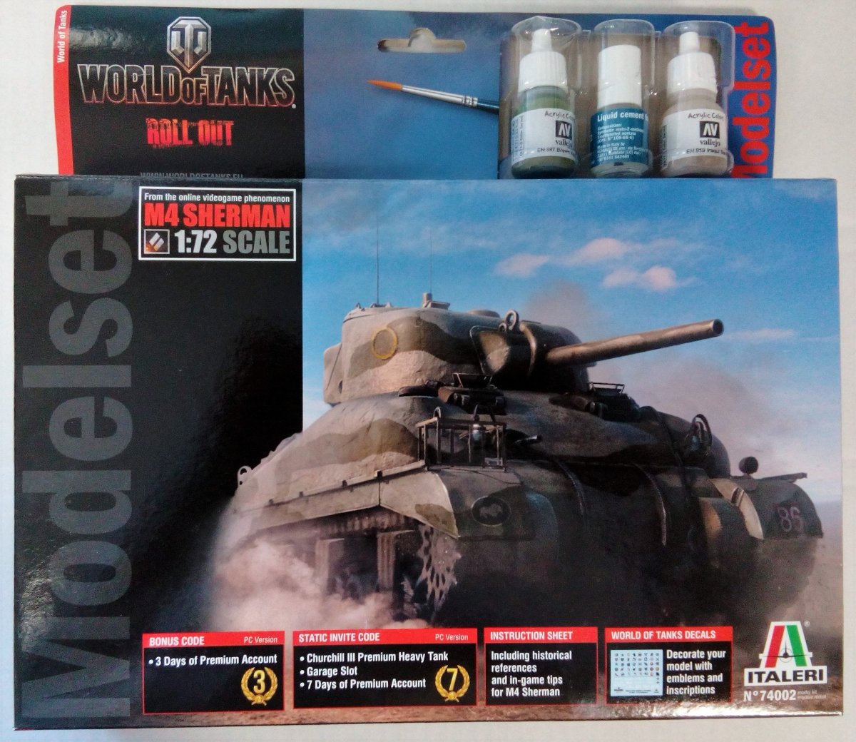 Italeri 74002 SHERMAN - WoT - MODEL SET 1/72 – image 2