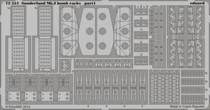 Eduard 72551 Sunderland Mk. et supports de bombes 1/72 ITALERI