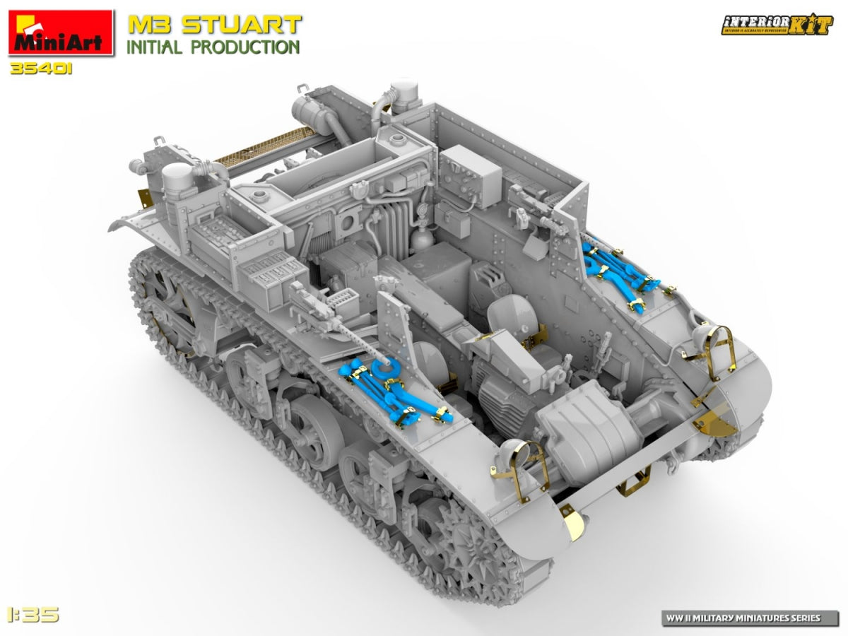 MiniArt 35401 M3 STUART INITIAL PRODUCTION 1/35 – image 7