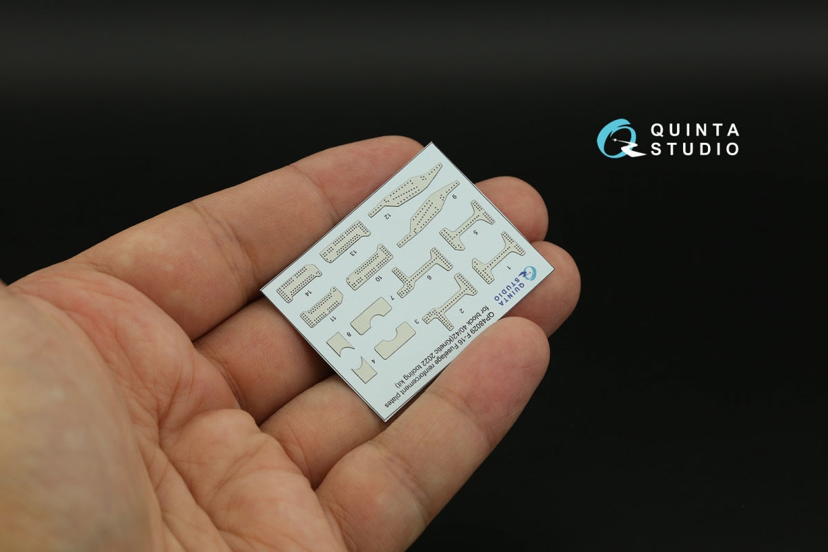 Quinta Studio QP48029 F-16 block 40/42 reinforcement plates (Kinetic 2022 tool) 1/48 – Bild 5