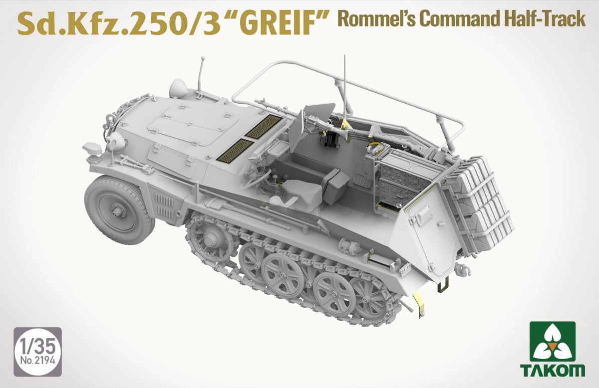 Takom 2194 Sd.Kfz 250/3 Greif Rommel Command Half-Track 1/35 – zdjęcie 5