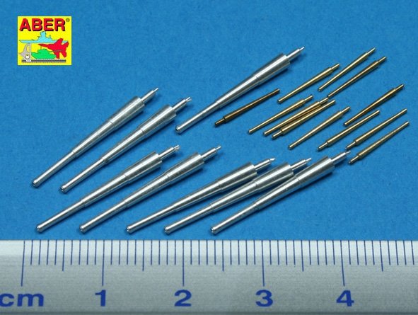 Aber 350L-42 Set of barrels 203mm x 8; 127mm x 12 for Japan Navy Saratoga, Lexington 1/350 – Bild 2
