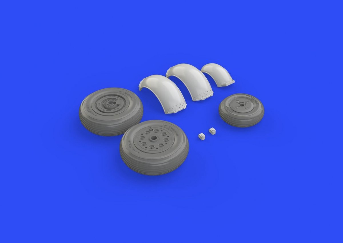 Eduard 648272 Meteor F.8 wheels AIRFIX 1/48 – image 4