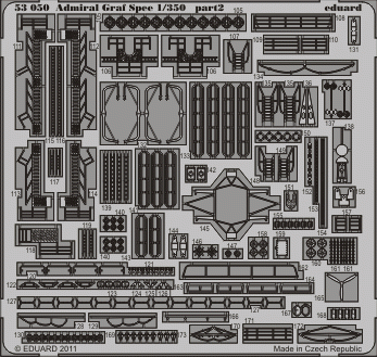 Eduard 53050 Amiral Graf Spee 1/350 ACADEMY MINICRAFT