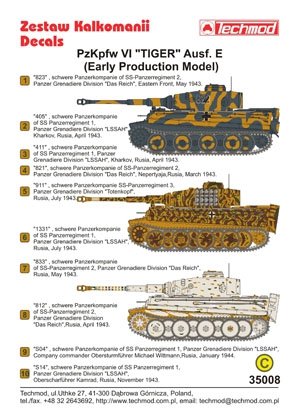 Techmod 35008 - Pz.Kpfw.VI Tiger Ausf.E (Modèle de production précoce) (1/35) – image 2